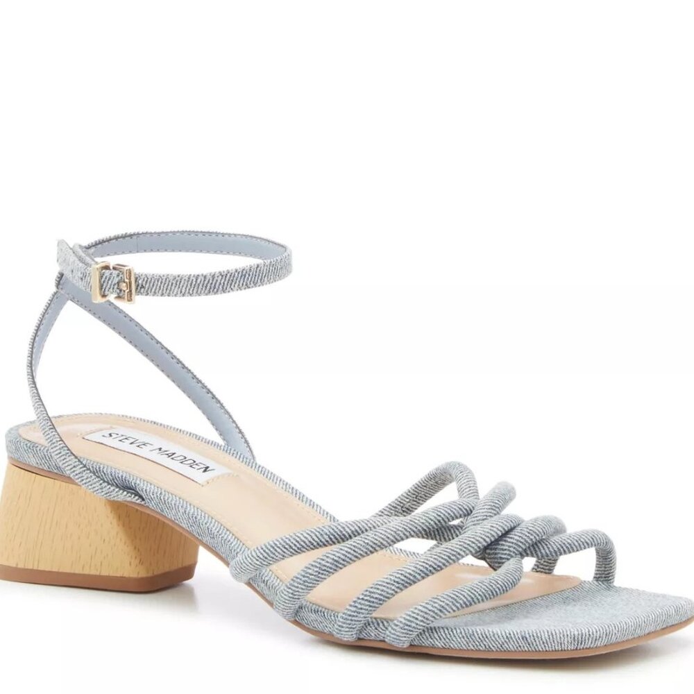 Woman's Dress Sandals Steve Madden Abigail Sandal, Denim Blue